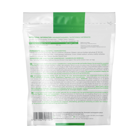 Tribulus Terrestris 500mg 120 Tablets Tribulus Terrestris 500mg 120 Tablets