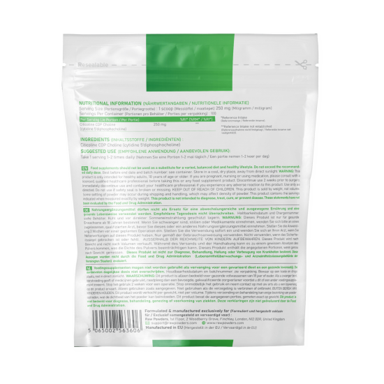 Citicoline CDP-choline Powder 25 grams Citicoline CDP-choline Powder 25 grams