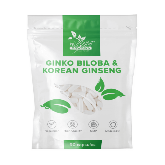 Ginkgo Biloba 3000mg & Korean Ginseng 1000mg 90 capsules