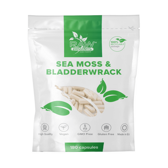 Sea Moss & Bladderwrack Capsules 250mg | Raw Powders™
