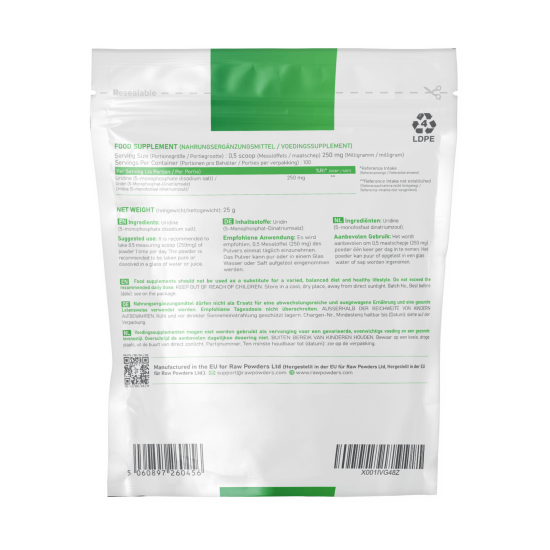 Uridine Powder 25 grams