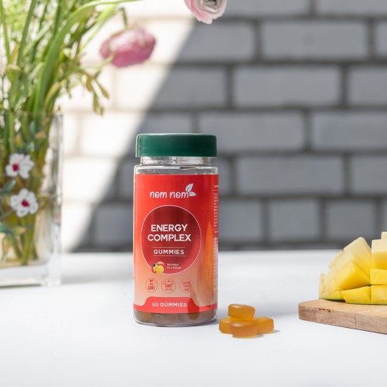 Nom Nom Energy complex (60 Mango flavor gummies) Nom Nom Energy complex (60 Mango flavor gummies)