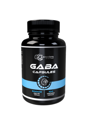 Go Powders Gaba 500 mg. 100 Capsules