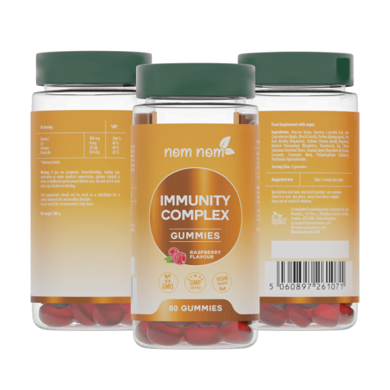 Nom Nom Immunity complex (60 Raspberry flavor gummies)
