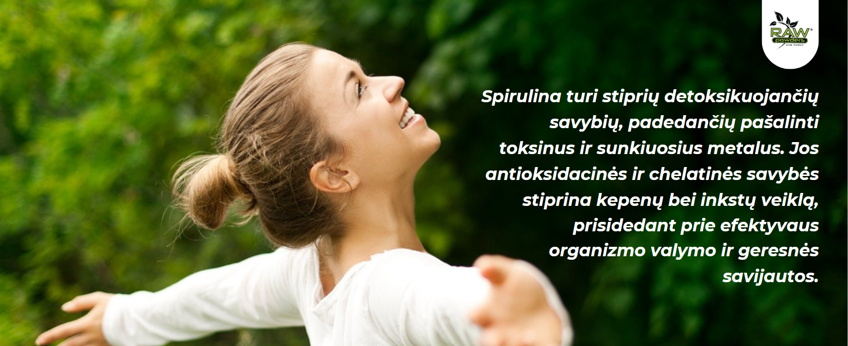 Spirulina detoksikuoja