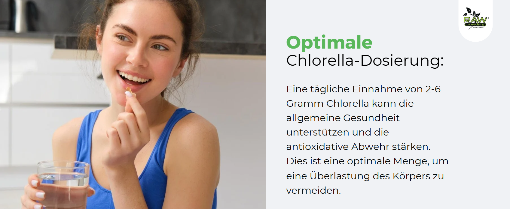 Wie viel Chlorella am Tag