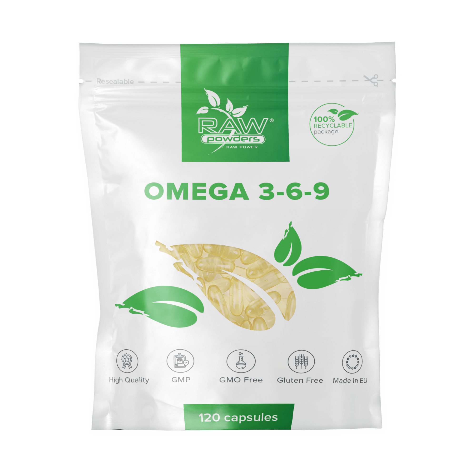 Omega 3-6-9 120 Softgels | RawPowders™